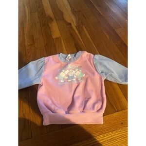 Vintage‎ Oshkosh Bunny Bunch Colorblock Sweatshirt Pullover Girls 2T USA Made